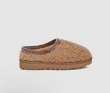 UGG Women 7 Tasman Maxi Curly Shearling Slipper Chestnut Brown Slip On Shoes NEW