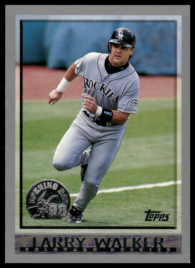 Larry Walker 1998 Topps Opening Day #2 Colorado Rockies