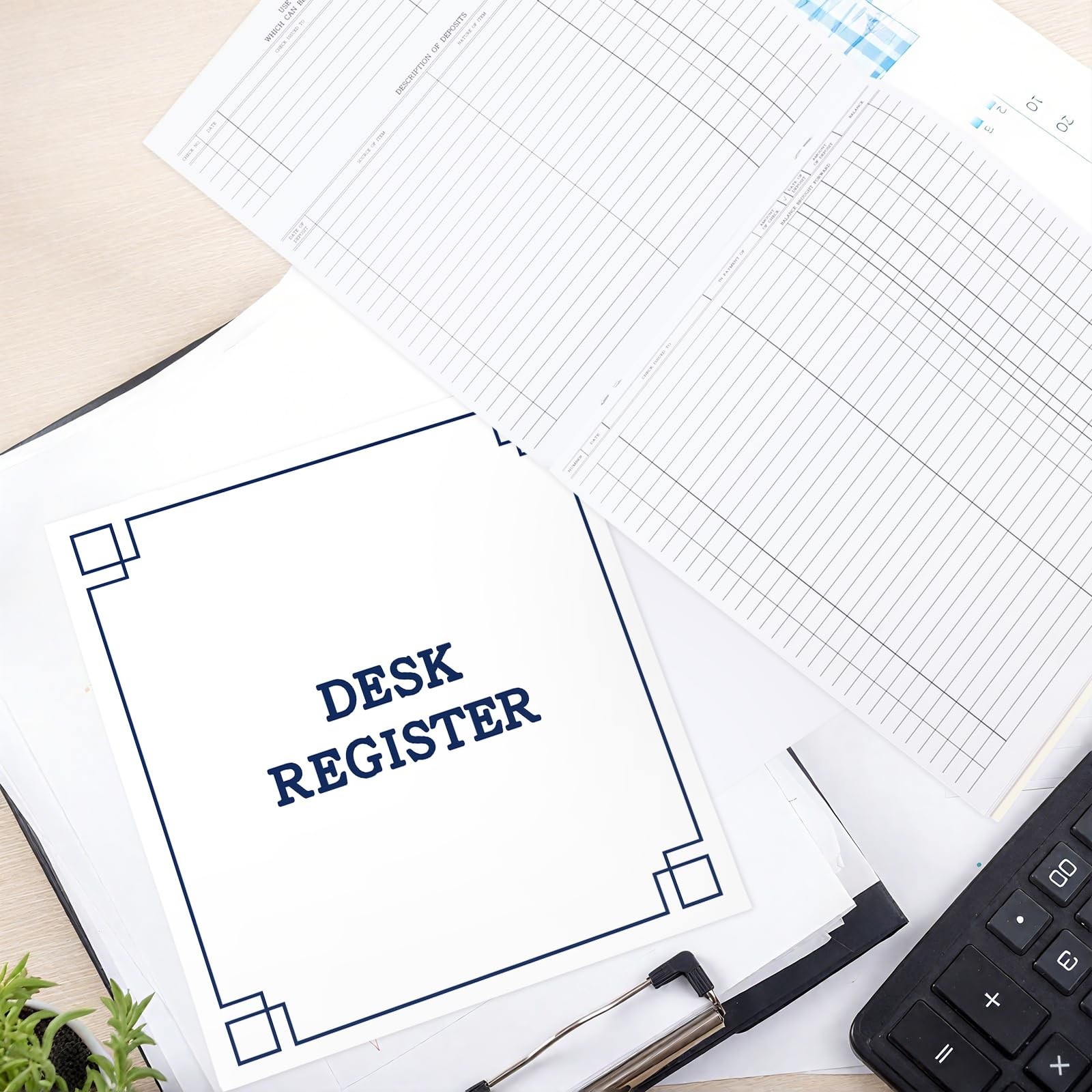 как выглядит Kosiz 10 Pcs Check Registers for Personal Checkbook Transaction Registers... фото