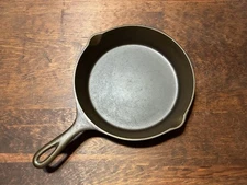 Vintage/Antique Lodge Three Notch #6 Cast Iron Skillet - Restored and Seasoned