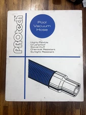 Protech 1.5 In. x 30 Ft. Flexible Swimming Pool Vacuum Hose With Swivel Cuff