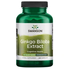 Swanson Ginkgo Biloba Extract - Standardized 60 mg 240 Capsules