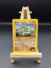 Pokemon Brock's Rhyhorn (22) Unlimited Rare Gym Heroes 022/132 NM