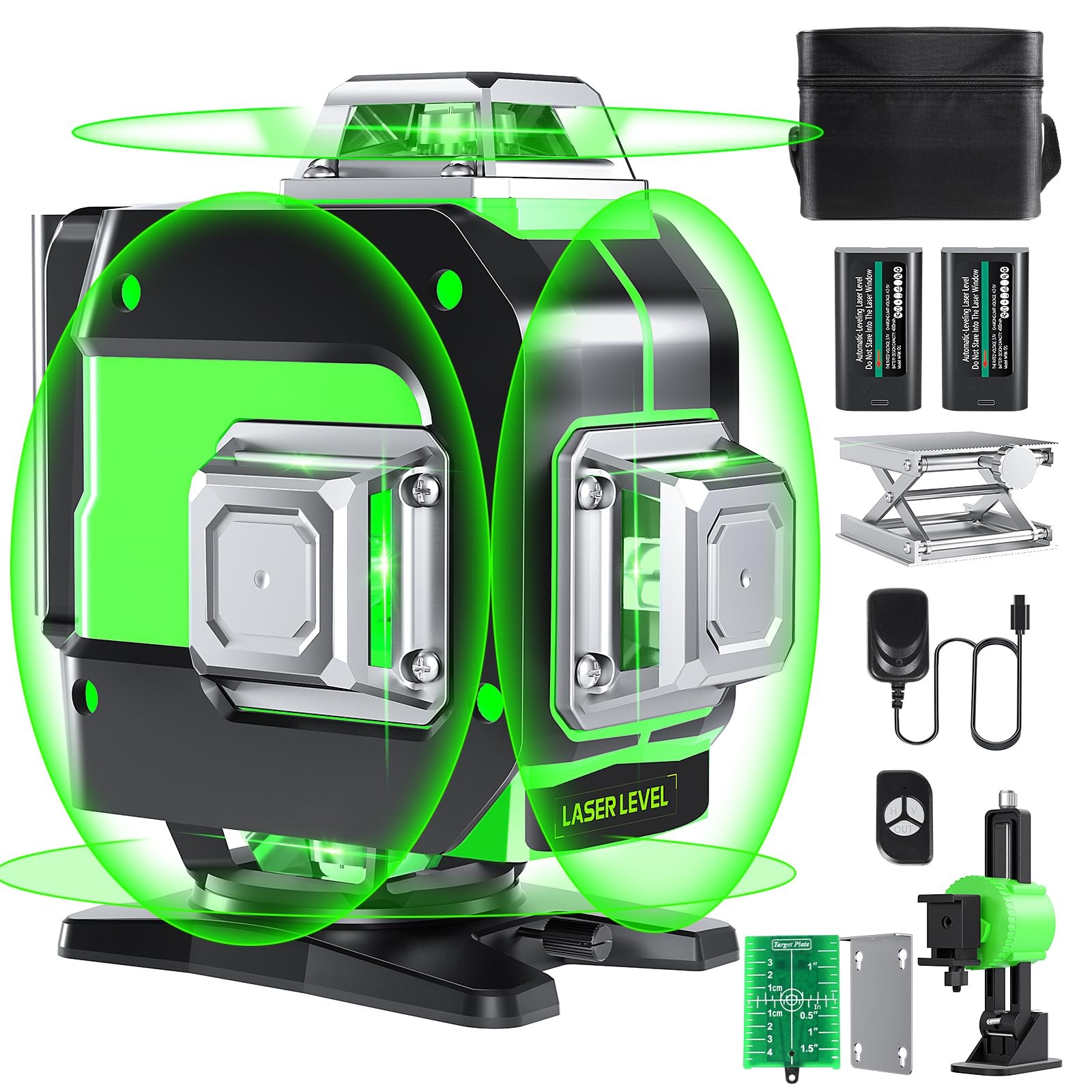 FELLAT MQT-16 Laser Level 4x360° Self Leveling Green Cross Line