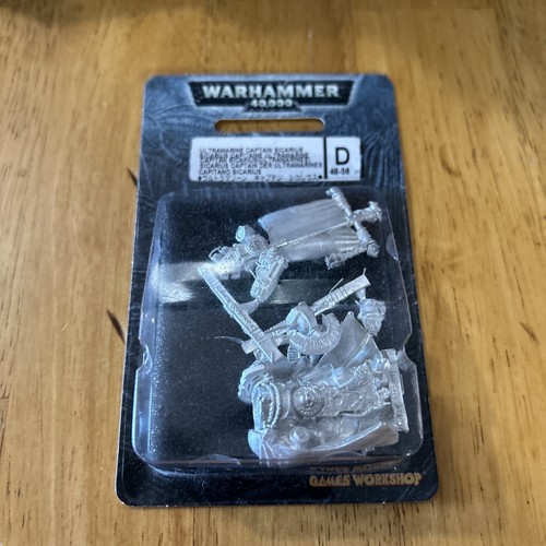 Warhammer 40k Marines Espaciales Ultramarines Cato Sicarius - Metal Fuera de Uso 4ª Edición - Imagen 1 de 4