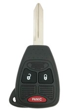 3 Buttons Keyless Entry Replacement Key Fob Cover Case fit for Dodge Black