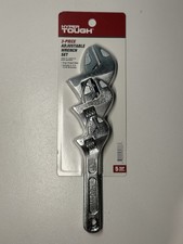 3-Piece HYPER TOUGH Adjustable Wrench Set   I...