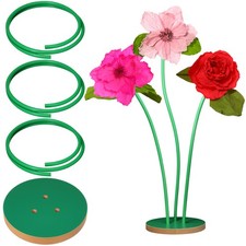 3 Pcs 78.7" Flexible PVC Tube with Base, Giant Flower Stem Kit