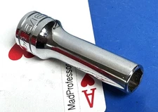 Snap-on Tools 3/8" drive SAE 5/16" Deep Chrome 6-point Socket wrench NEW 1997