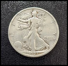1921- D Denver Walking Liberty Silver Half Key Date!