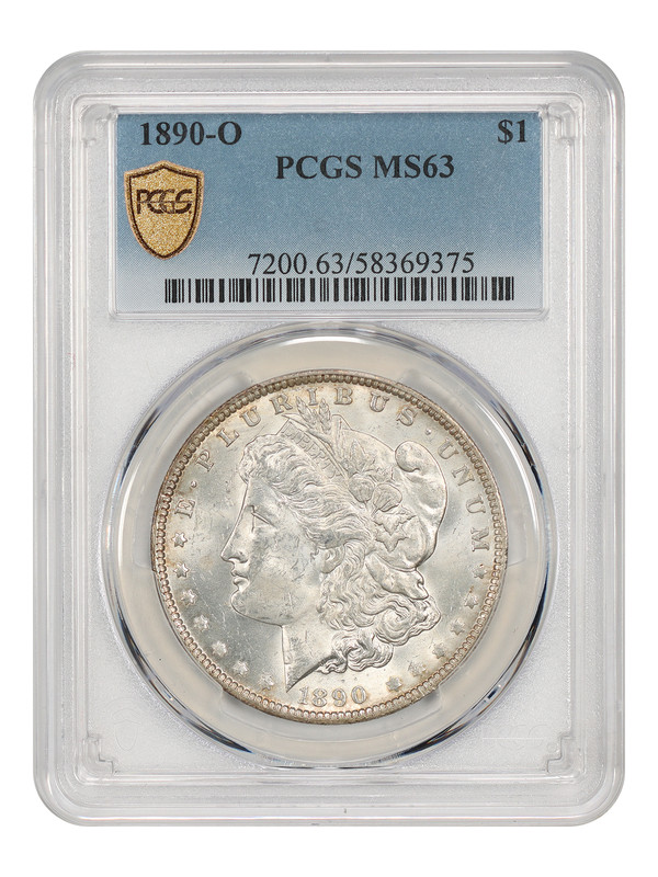 1890-O $1 PCGS MS63 - Morgan Dollar - Better O-Mint