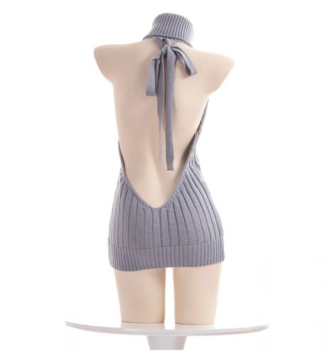 Girl Turtleneck Sweater Dress Sleepwear Costume Student Sexy Pajamas Cosplay - Picture 17 of 30