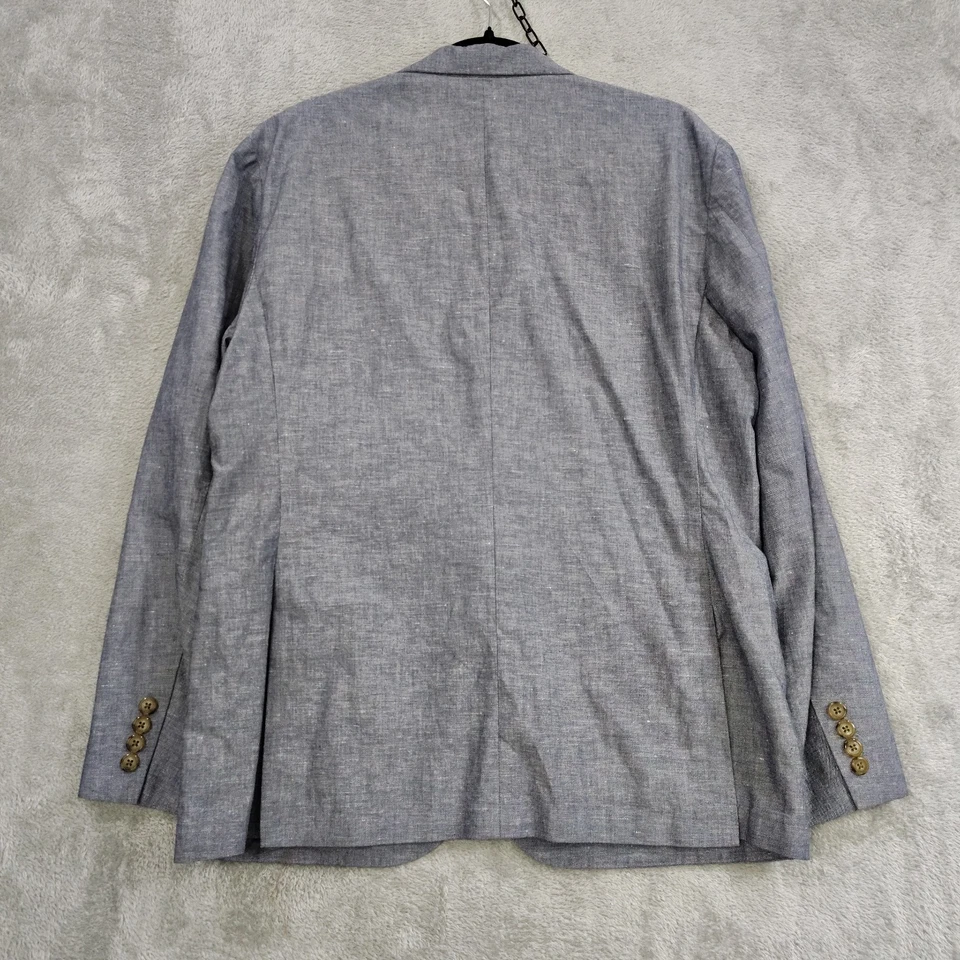 J. Traje CREW Ludlow 40S Clásico Mezcla de Lino 33x31.5 Pantalones Diseñador Somelos Foto 2 de 4