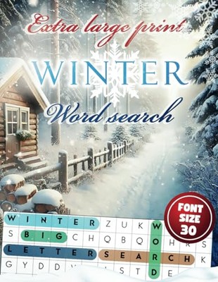 Extra Large Print Winter Word  - VERY GOOD