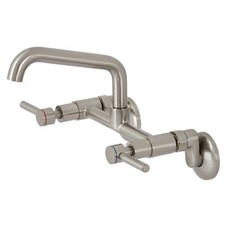 Kingston Brass KS823 Concord 1.8 GPM Wall Mounted Bridge Kitchen - Nickel