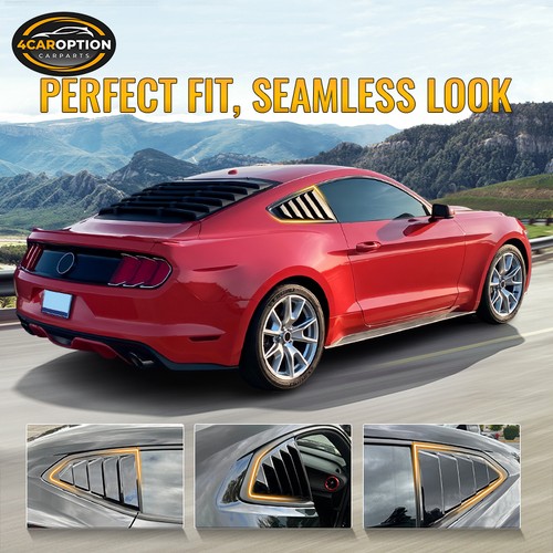 For 22-25 Subaru WRX Sedan IKON Style Rear Side Quarter Window Louvers Scoops PC - Picture 10 of 12