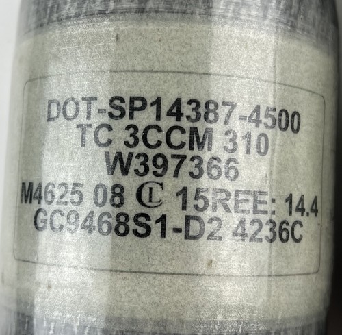 Pair of Empire Mega Lite 68/4500 Compressed Air Tanks Needs To Be Hydro Tested - Picture 4 of 12