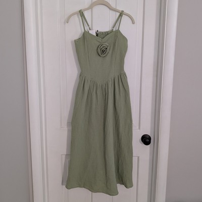 Tinseltown Women Midi Sundress MEDIUM Forest Fairy Sweetheart Wedding Sage Green | eBay Tinseltown Women Midi Sundress MEDIUM Forest Fairy Sweetheart Wedding Sage Green | eBay