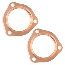 2PCS Exhaust Gasket,Copper Exhaust Flange for Header Gasket  Collector 2.5"