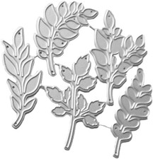 Silver Leaf Cutting Dies for Card Making, Metal Leaves Cutting Dies Cut Stencils