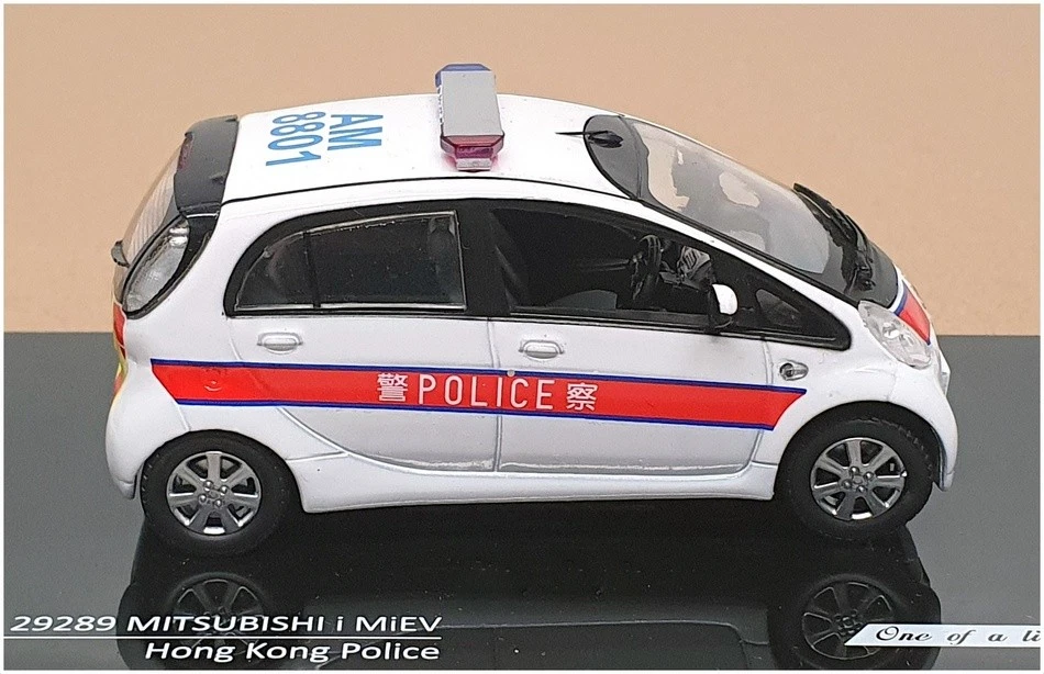 Vitesse escala 1/43 29289 - Mitsubishi i MiEV policía de Hong Kong - blanco/rojo Foto 4 de 4