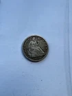 1862 50c Seated Silver Liberty Half Dollar. Attractive Circulated Example!