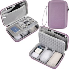 Hard Electronics Organizer Shockproof Carrying Case for MacBook Power Adapter...
