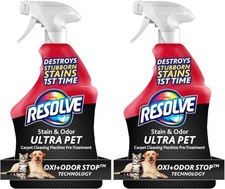 Resolve Ultra Pet Carpet Cleaner Spray   for Removal of Pet Stains  Odors, 32oz