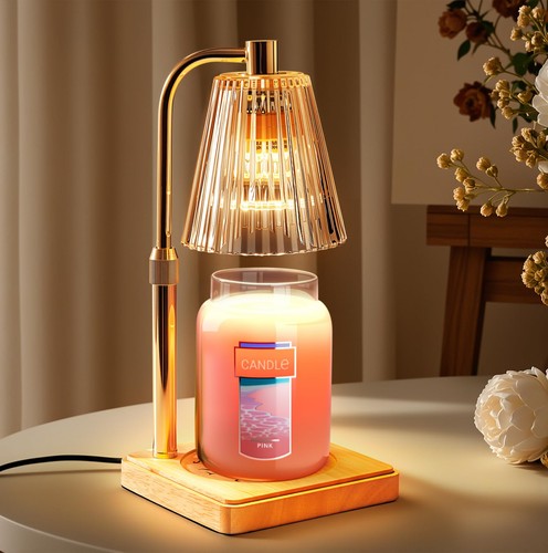 Kerzenwärmer Lampe mit Timer für Yankee Candles, höhenverstellbar Wachsschmelz...