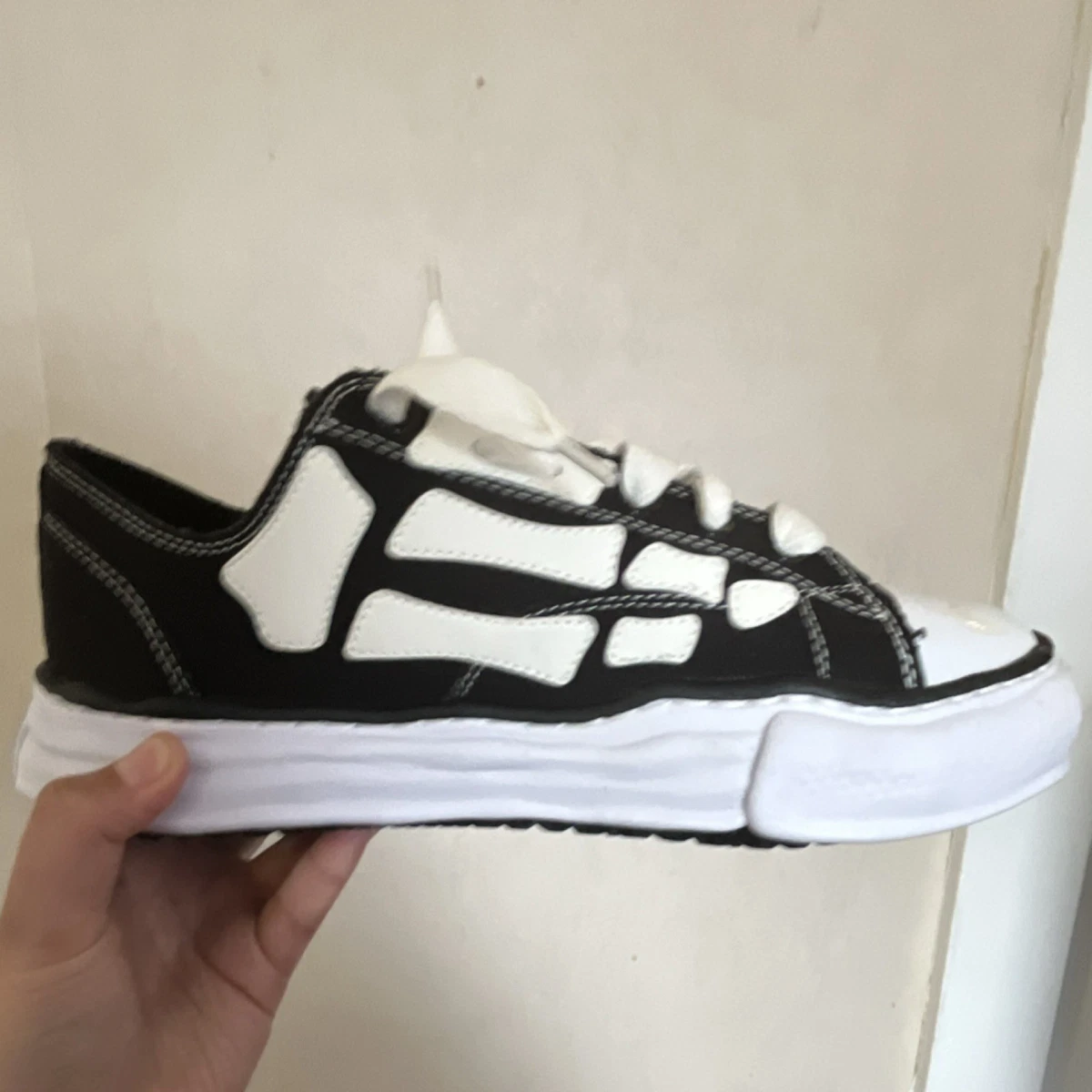 AMIRI Maison Mihara Yasuhiro MMY Skeleton Black White Canvas