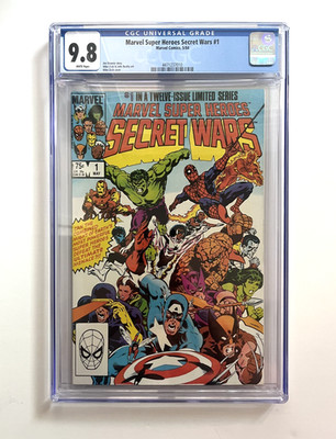 Marvel Super Heroes Secret Wars #1   CGC 9.8   Classic 1984 Event   White Pages