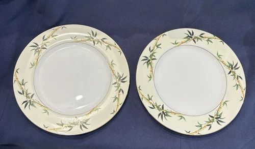 Set of 2 Vintage Kent China Bali Hai Dinner Plates 10 1/2" Japan