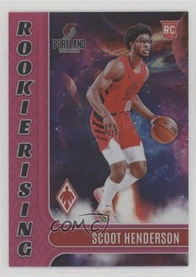 2023-24 Panini Phoenix Rookie Rising Pink 18/99 Scoot Henderson #11 RC 10yl