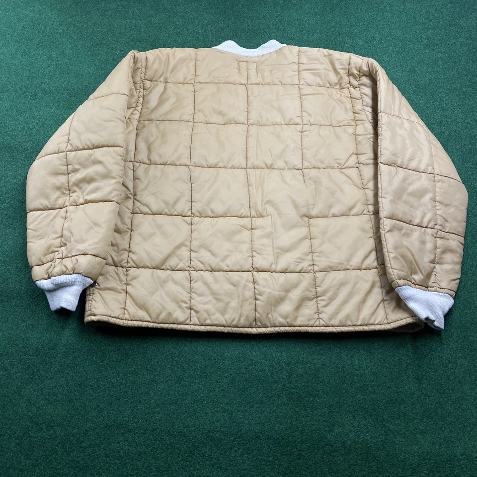 Vintage DUXBAK Puffer Set Mens L Beige 80S Aircel Quilted Jacket And Pants USA - Image 3 of 4