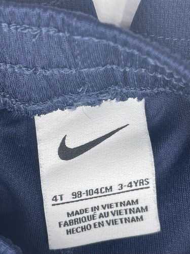 Nike Boys Shorts Size 4 Blue Red Swoosh - Picture 3 of 4