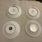 Vintage “Lasting Treasures (2)~Too Much Wine Song” & Doggy ~ 4 Miniatures Plates — photo 2