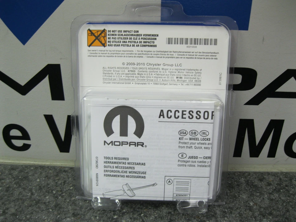 11-24 Ram 1500 DT Grand Cherokee Durango Nuevas Tuercas de Bloqueo Cerraduras de Rueda Mopar Foto 2 de 2