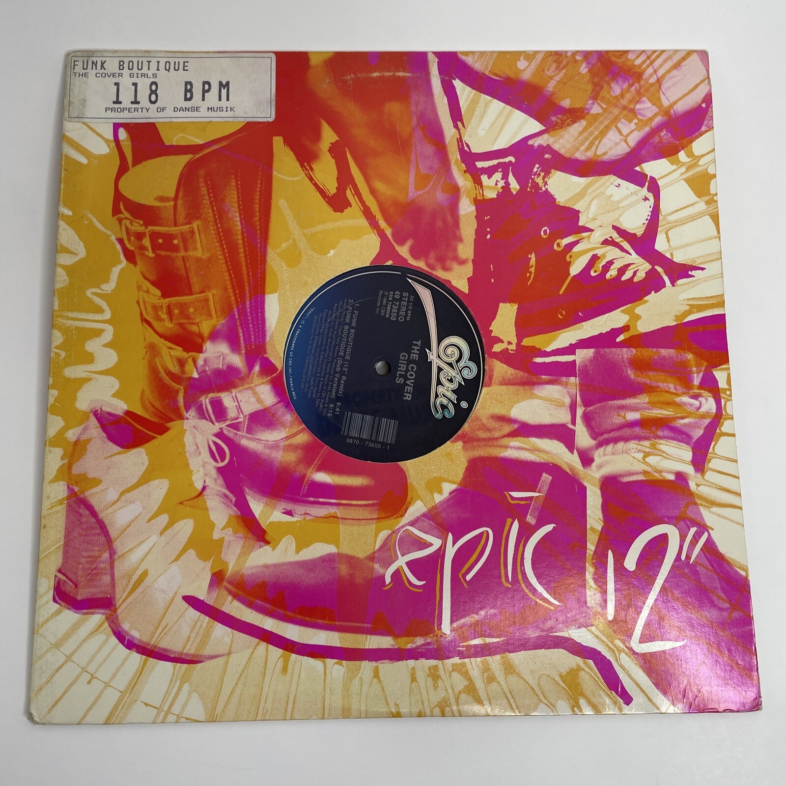 The Cover Girls, Funk Boutique (LP Record SINGLE,33rpm,12",1990) Synth
