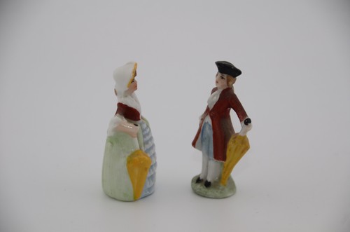 Antikes Mini Deutscher Biskus viktorianischer Gentleman & Lady 1 7/8 Figuren-Set - Bild 3 von 8