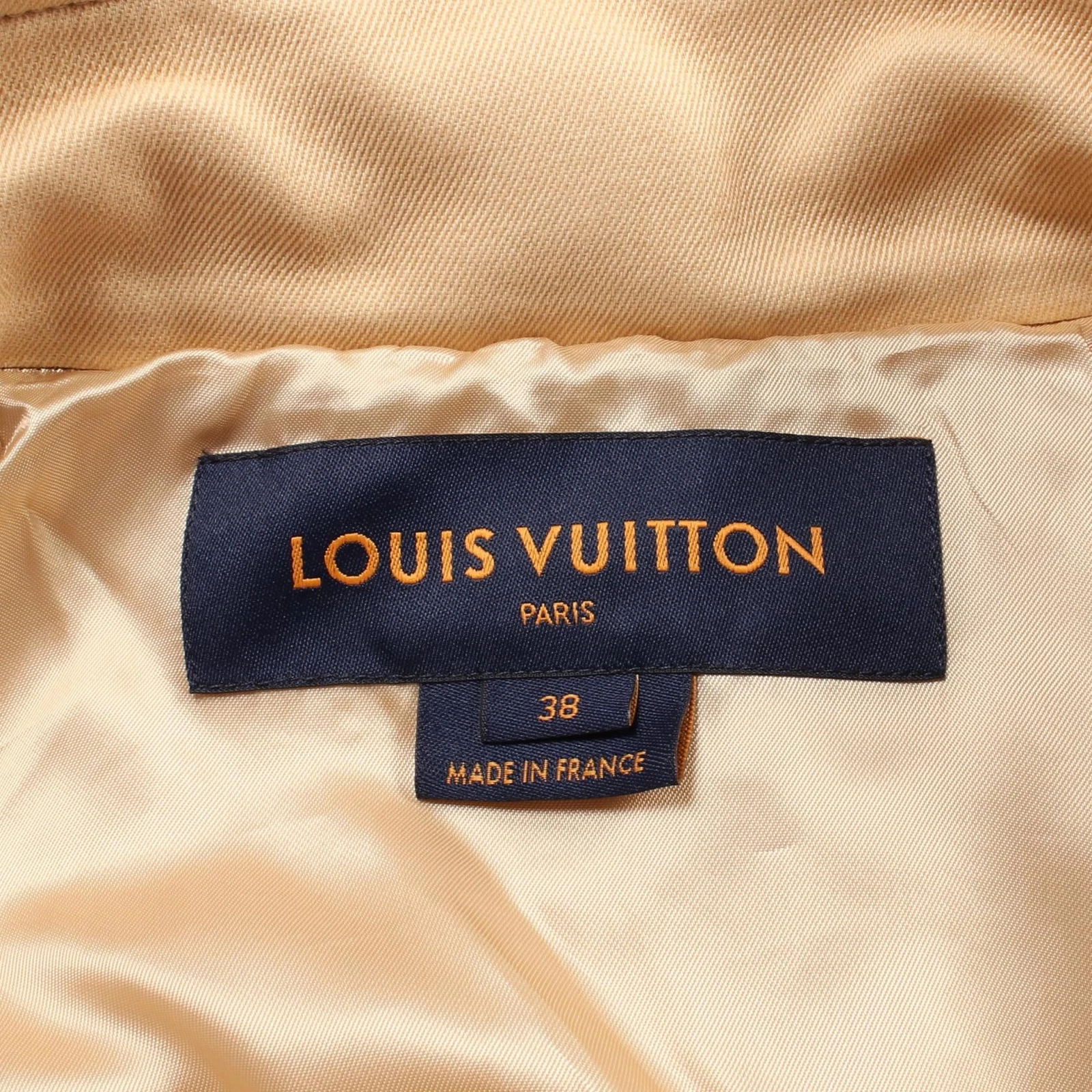 LOUIS VUITTON（LV） Trench cappotto LOUIS VUITTON cintura LV bottoni RW231W US8 lana viscosa beige us