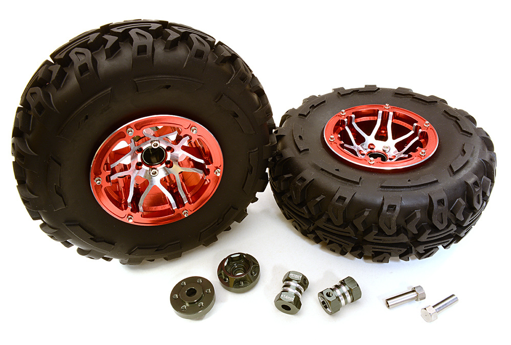 C27040rosso 2.2x1.75-in. High Mass rueda, Tires, 14mm OffSet Hubs for 1 10 Crawler C27040rosso 2.2x1.75-in. High Mass rueda, Tires, 14mm OffSet Hubs for 1 10 Crawler più sconto