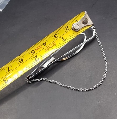 Vintage Lambournes Tie Bar Clip With Safety Chain - Classic Gents Design. š¬š§ - Picture 7 of 7