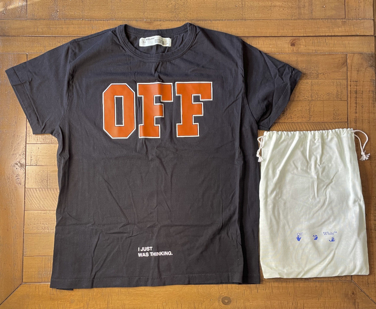 Off-White c/o Virgil Abloh Black T-Shirt I Was Just Thinking Tee