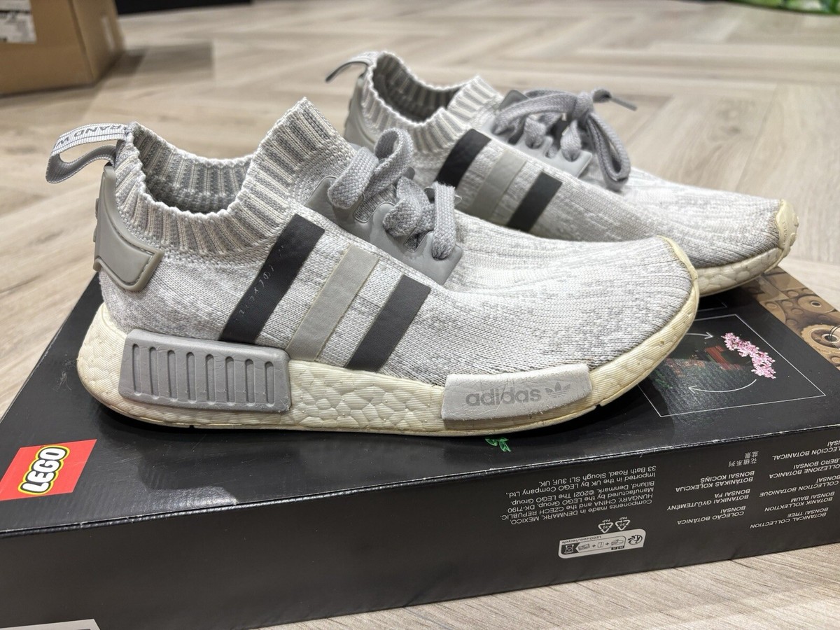 Adidas Women's NMD_R1 Primeknit 'Grey Glitch Camo Trainers Shoes UK