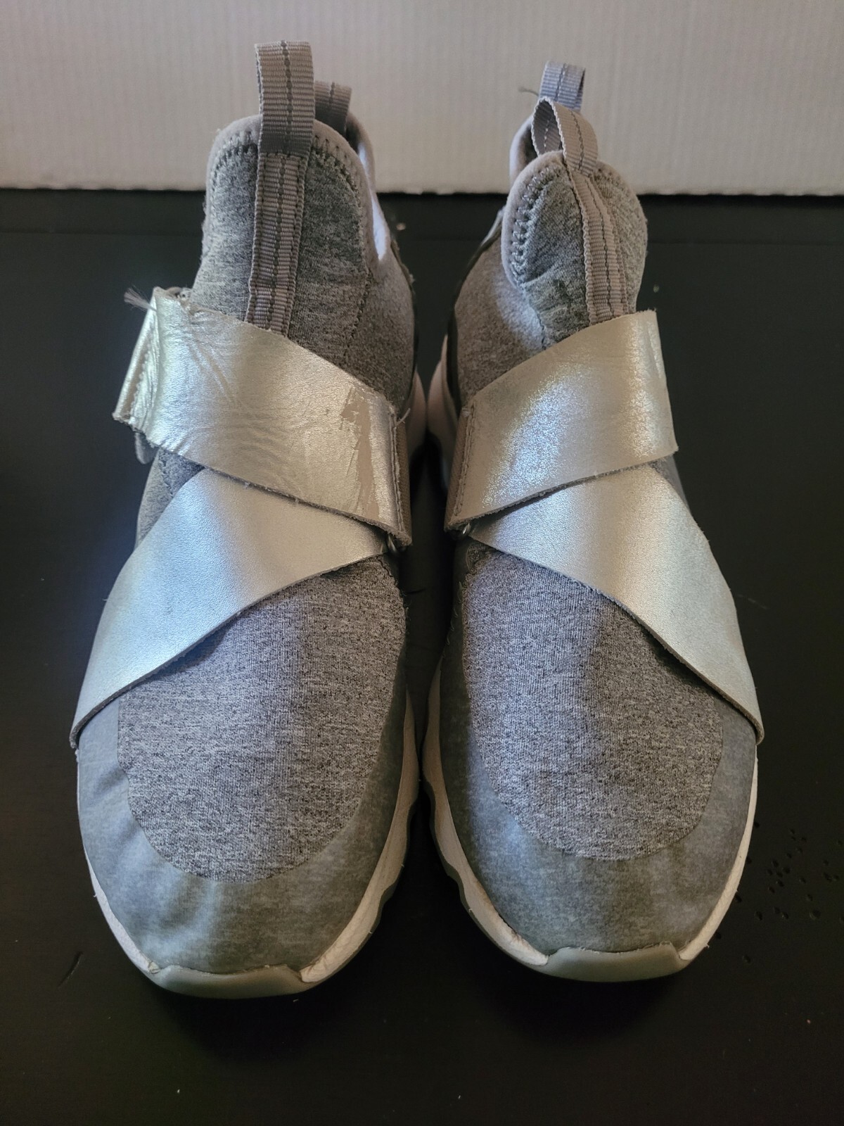 SAOLA Sorel scarpe da ginnastica cinetiche da donna suola squalificata grigio metallizzato taglia 8