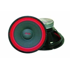 MR DJ PA112 12" 500-Watt Universal PA/DJ Raw Woofer Subwoofer, Black/Red