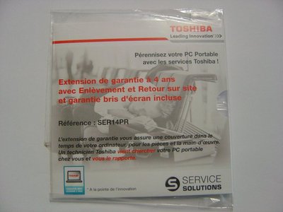 4 Year Pick-up & Return Warranty for Toshiba Notebooks, SER14PR, Warranty Adult