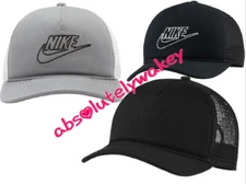 Nike Classic99 Trucker Hat Snapback Mesh Cap Back Panels Nike Panel Logo Unisex