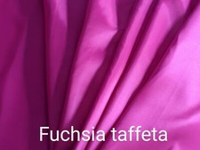 Fuchsia Taffeta 100 Polyester 59/60" wide by the yard or roll. Free swatch
