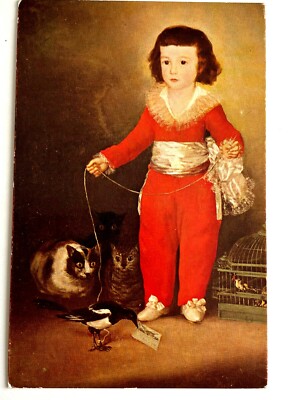 AK Goya Don Manuel Osorio Zuniga KATZE Junge Vögel MOMA New York